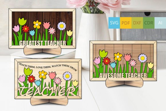 8 Teacher’s Day Frame Sign Flower SVG – A Creative Gift Solution for Every Occasion