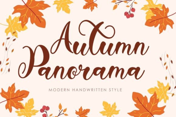 Autumn Panorama Font for Creative Projects