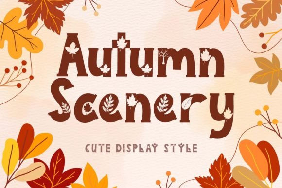 Autumn Scenery and the Beauty of the Autumn Scenery Font