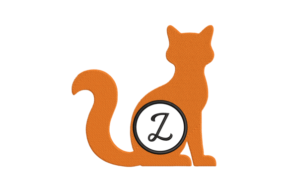 Cat Letter Z: A Strategic Embroidery Design for Creative and Commercial Applications