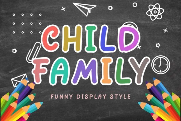 Child Family Font for Creative and Professional Use