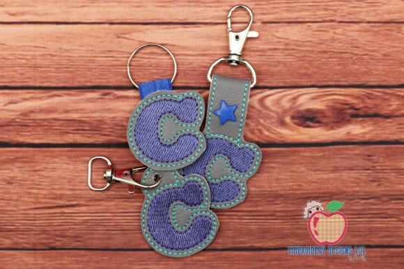 Exploring the LETTER C Keyfob Keychain ITH: A Versatile In-The-Hoop Machine Embroidery Design