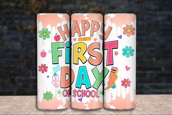 Happy First Day of School Tumbler Warp Design: A Creative Way to Celebrate Back-to-School