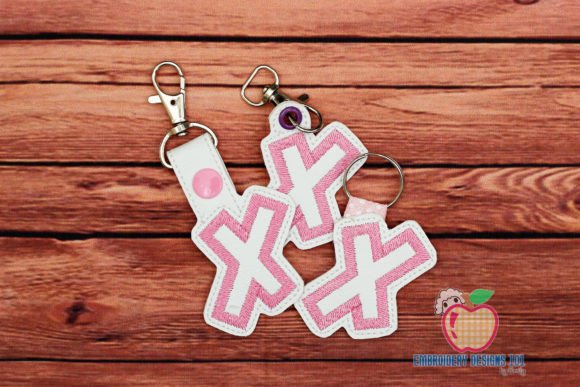 Letter X ITH Keyfob Design: A Versatile Machine Embroidery Solution for Creatives and Crafters