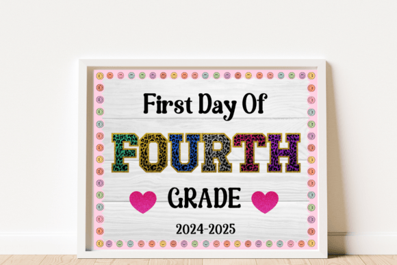 Make the First Day of 4th Grade Unforgettable with a Charming First Day of School Sign