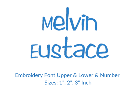 Melvin Eustace Font for Embroidery: A Versatile Tool for Personalized Fabric Creations