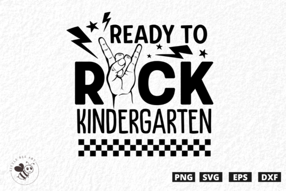 Ready to Rock Kindergarten SVG for Creative Projects