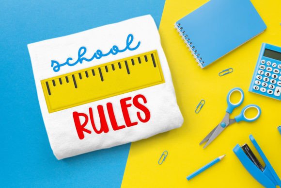 School Rules Applique Embroidery: A Creative Way to Celebrate Back-to-School