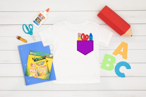 School Supplies in Pocket Applique: A Creative Embroidery Design for Educators and Crafters