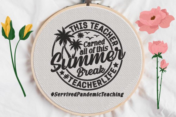 This Teacher Earned All of This Summer with a Touch of Whimsical Embroidery